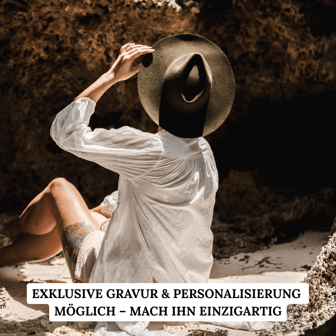 Chiapas | dunkelgrüner Fedora mit breiter Krempe _ Nimanita Hats & Accessoires - Hüte für Frauen - Fedora Damenhut mit breiter und steifer Krempe in dunkelgrün - Hut von oben