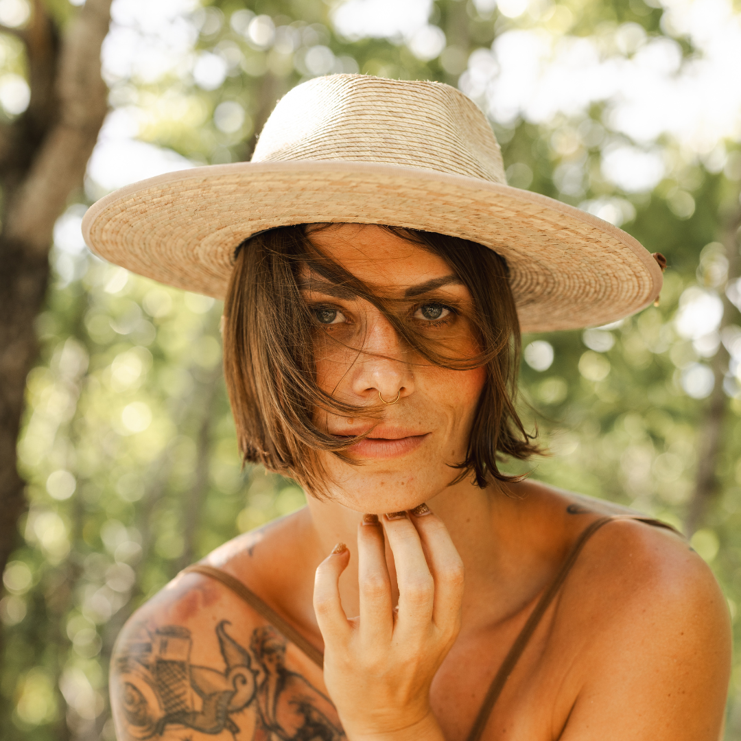 Guadalajara - Fedora Strohhut für Frauen aus SAHUAYO Palme - Sommerhut - Hut mit breiter und gerader Krempe - Nimanita - Hats & Accessoires - Hüte für Frauen