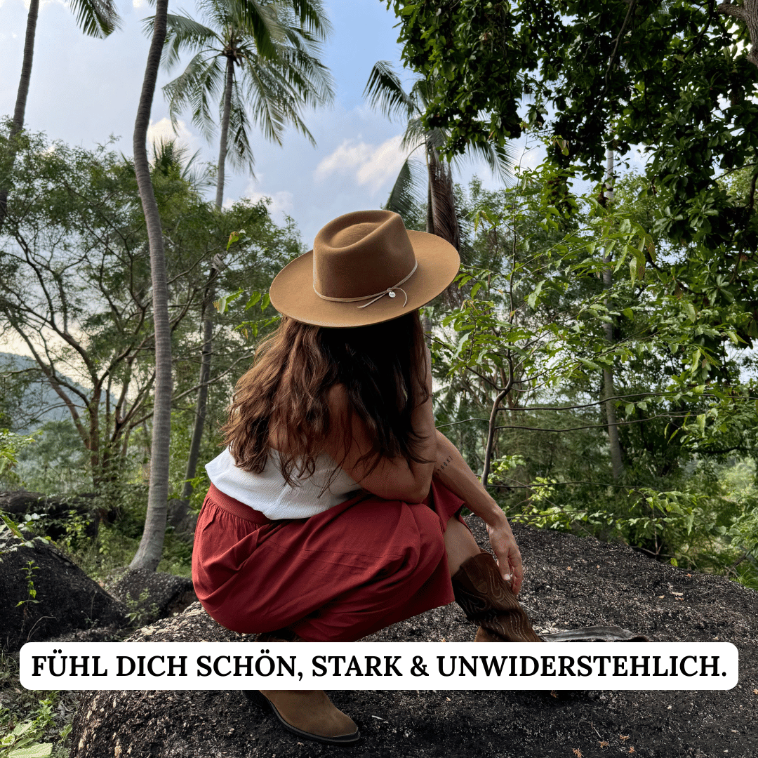 Guerrero - camelfarbener Fedora Hut für Frauen aus 100% Wollfilz - Nimanita Hats & Accessoires - Hüte für Frauen
