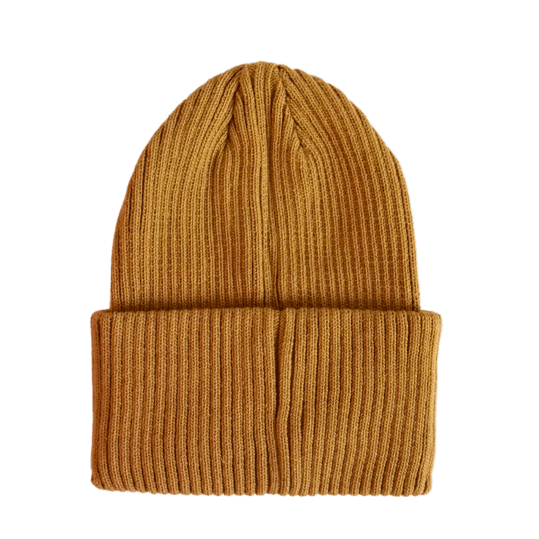Beanie für Frauen in der Farbe Ocker | Mütze für Frauen in Farbe Ocker | Modell Nima Beanie Ocker | Wintermütze | Winter Beanie | 100% Acryl | made in Europe | Nimanita Hats & Accessoires - Hüte für Frauen