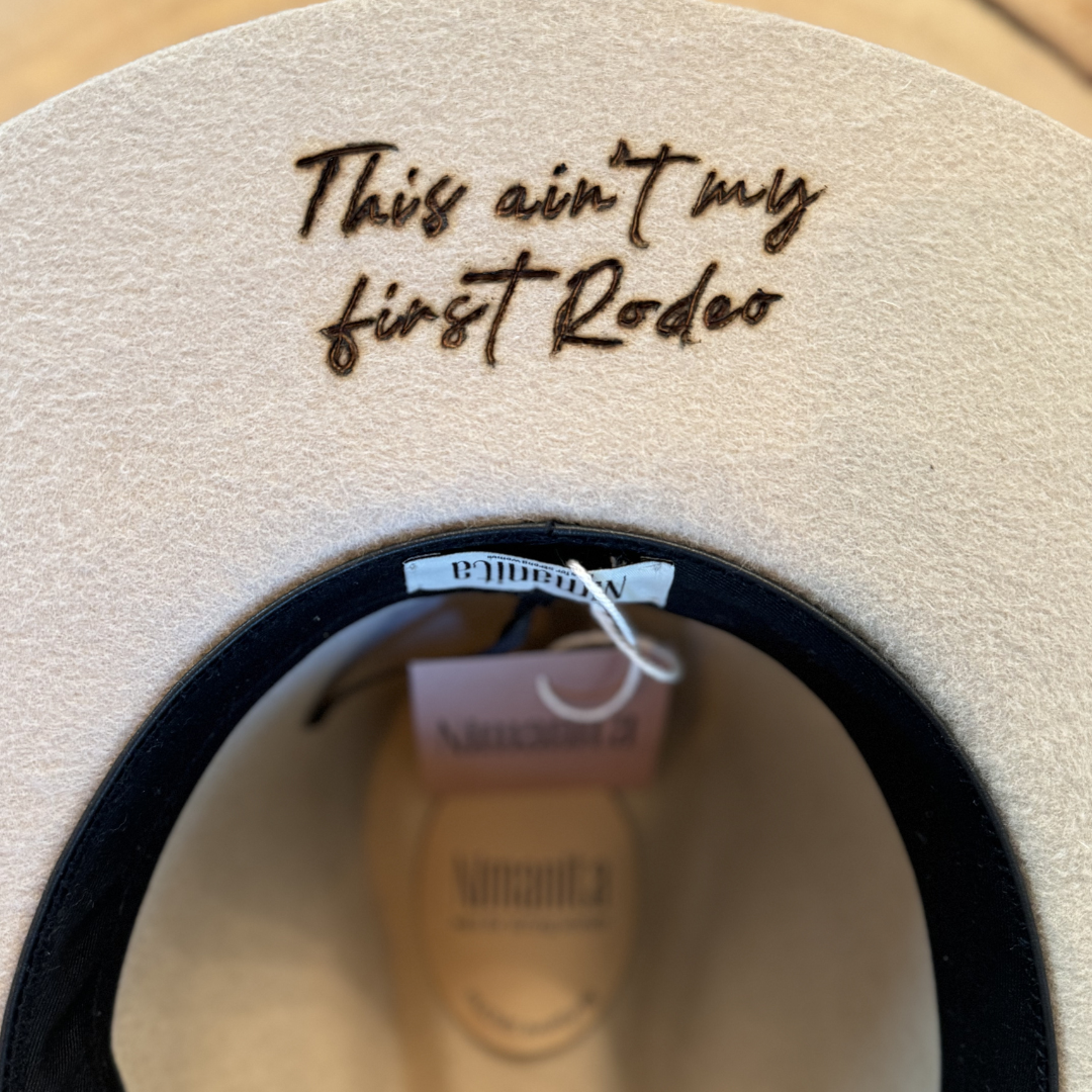 Hut Statement - 4. This ain't my first Rodeo auf Hut - Hut Personalisierung Nimanita Hats & Accessoires - Hüte für starke Frauen