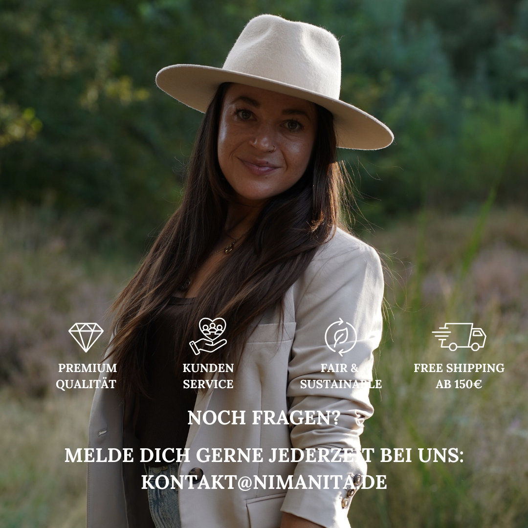 Nimanita Hats & Accessoires - Hüte für Frauen - Premium Qualität - Kunden Service - fair - nachhaltig