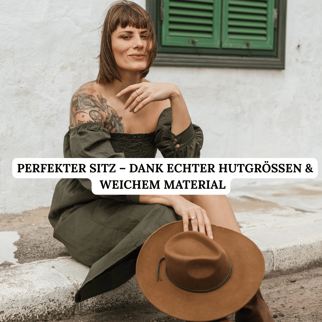 Palenque No.02 | Brauner Fedora - Travel Collection - faltbar & wasserabweisend - breite Krempe_ Hut für Frauen | Nimanita Hats & Accessoires | Hüte für Frauen_ Credit Kleinstadtfotos