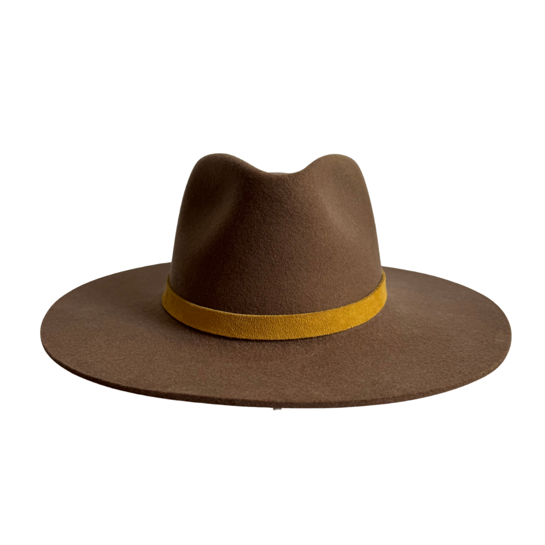 Wildleder Hutband für Damenhüte | Hutband für Fedora Hüte | Modell Saltillo Hutband | Nimanita Hats & Accessoires - Hüte für Frauen