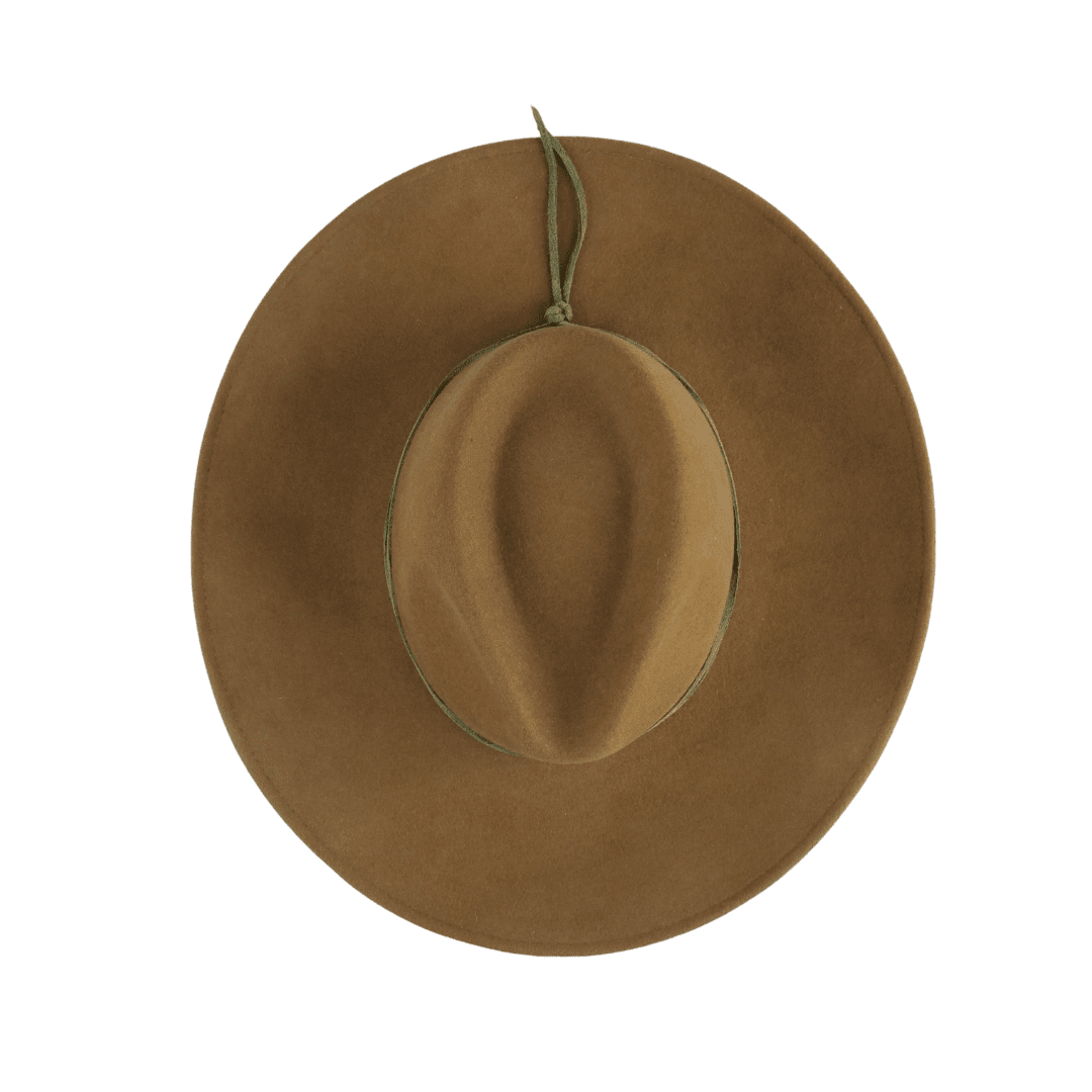 Brauner Fedora Hut für Frauen | Damenhut aus 100% Wolle | Travel Hut | faltbar und wasserabweisend | Handarbeit | Brauner Fedora Damenhut - Nimanita Hats & Accessoires - Hüte für Frauen