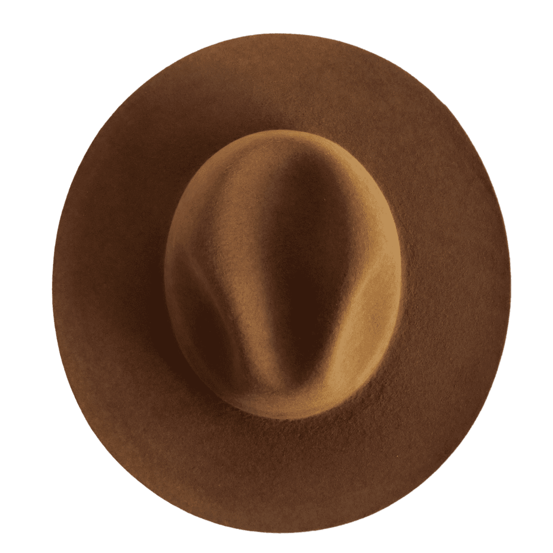Fedora Damenhut in der Farbe Haselnussbraun aus 100% Wolle | handgefertigt in Spanien | Fedora Damenhut mit breiter Krempe | Modell Catalina | Nimanita Hats & Accessoires - Hüte für Frauen