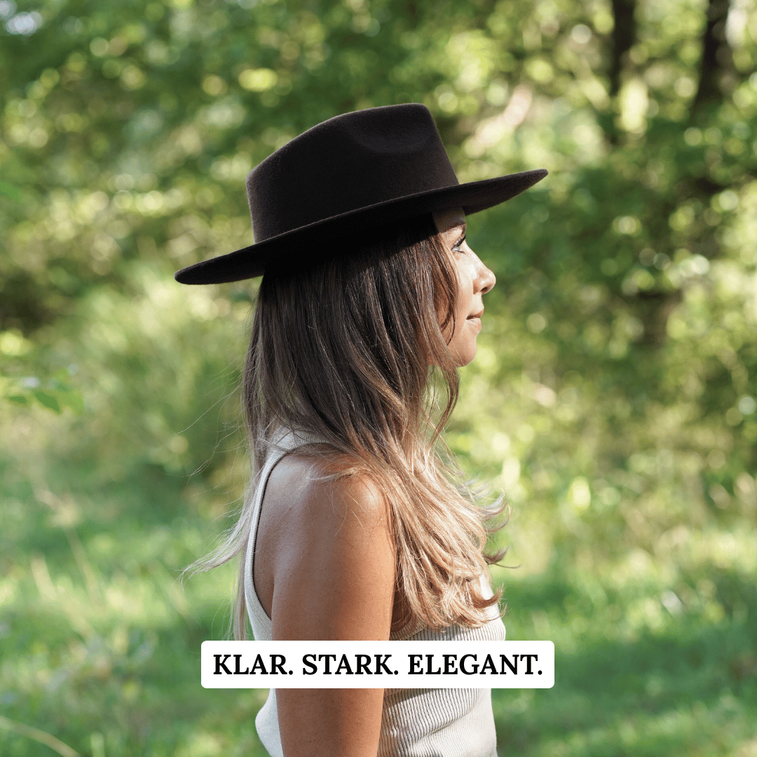 Esmeralda Dunkelbrauner Fedora Hut für Frauen aus premium Wollfilz - Nimanita Hats & Accessoires - Hüte für Frauen 