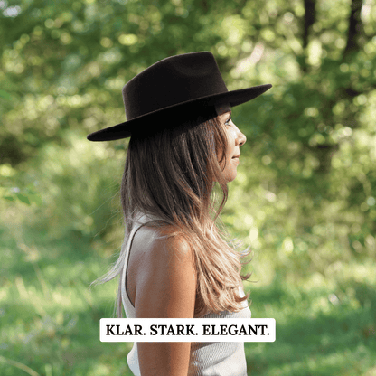 Esmeralda Dunkelbrauner Fedora Hut für Frauen aus premium Wollfilz - Nimanita Hats & Accessoires - Hüte für Frauen 