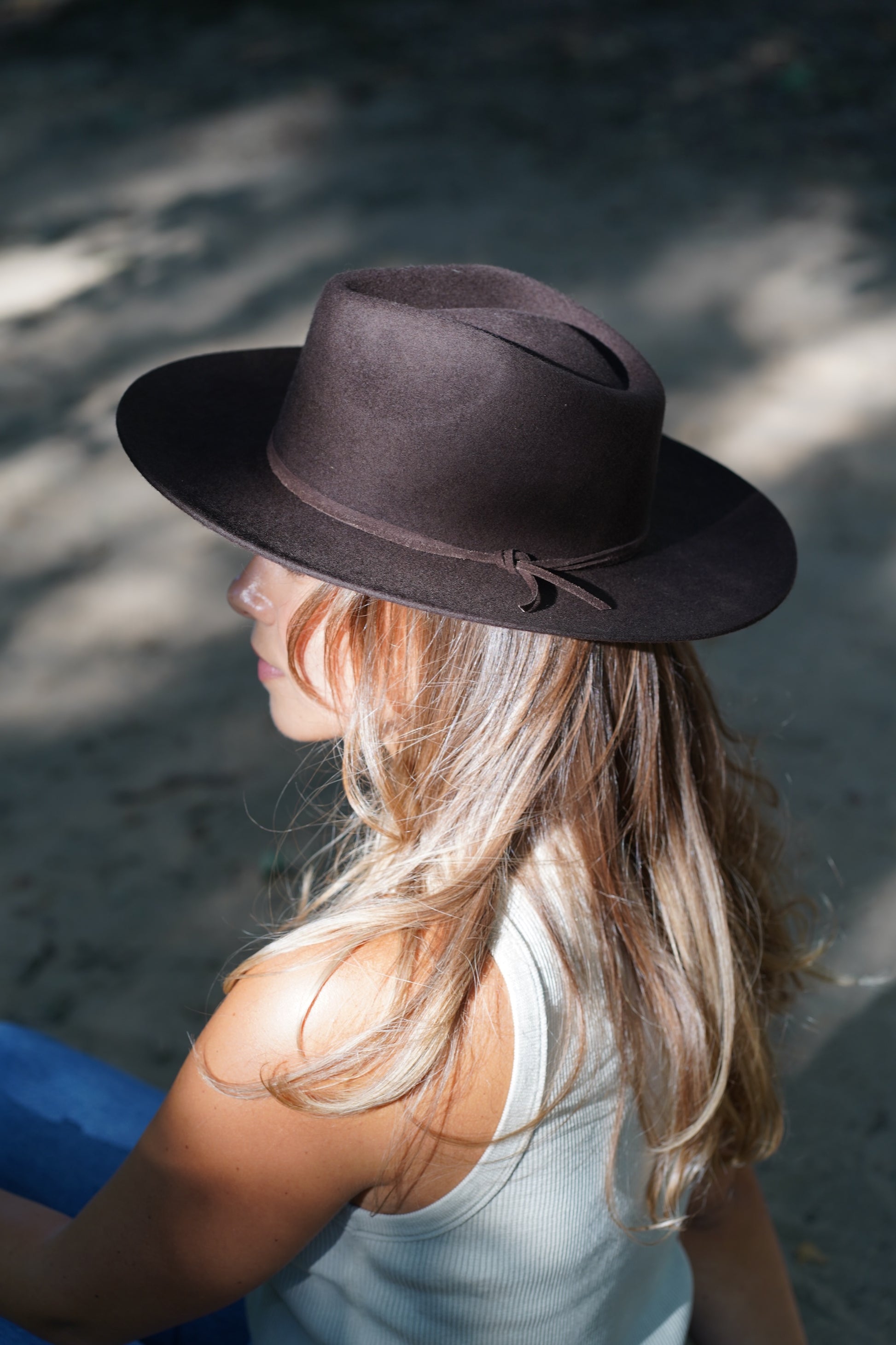 Esmeralda Dunkelbrauner Fedora Hut für Frauen - Nimanita Hats & Accessoires - Hats for Fall