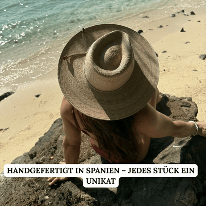 Guadalajara - Fedora Strohhut für Frauen aus SAHUAYO Palme - Sommerhut - Hut mit breiter und gerader Krempe - Nimanita - Hats & Accessoires - Hüte für Frauen