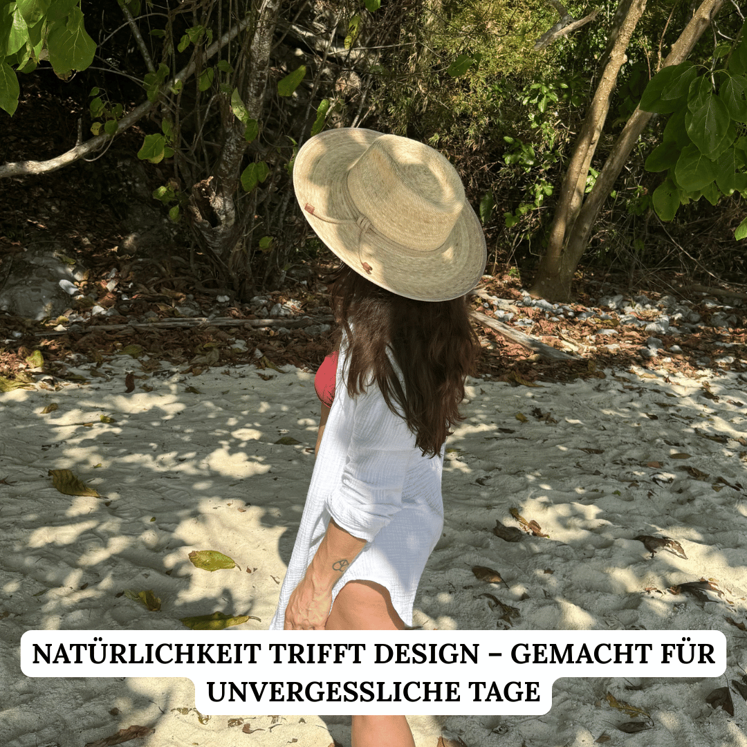 Guadalajara - Fedora Strohhut für Frauen aus SAHUAYO Palme - Sommerhut - Hut mit breiter und gerader Krempe - Nimanita - Hats & Accessoires - Hüte für Frauen