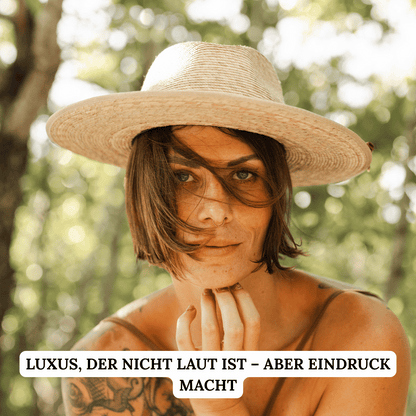 Guadalajara - Fedora Strohhut für Frauen aus SAHUAYO Palme - Sommerhut - Hut mit breiter und gerader Krempe - Nimanita - Hats & Accessoires - Hüte für Frauen