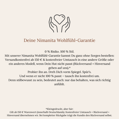 Nimanita Hats & Accessoires - Hüte für Frauen Die Wohlfühl-Garantie