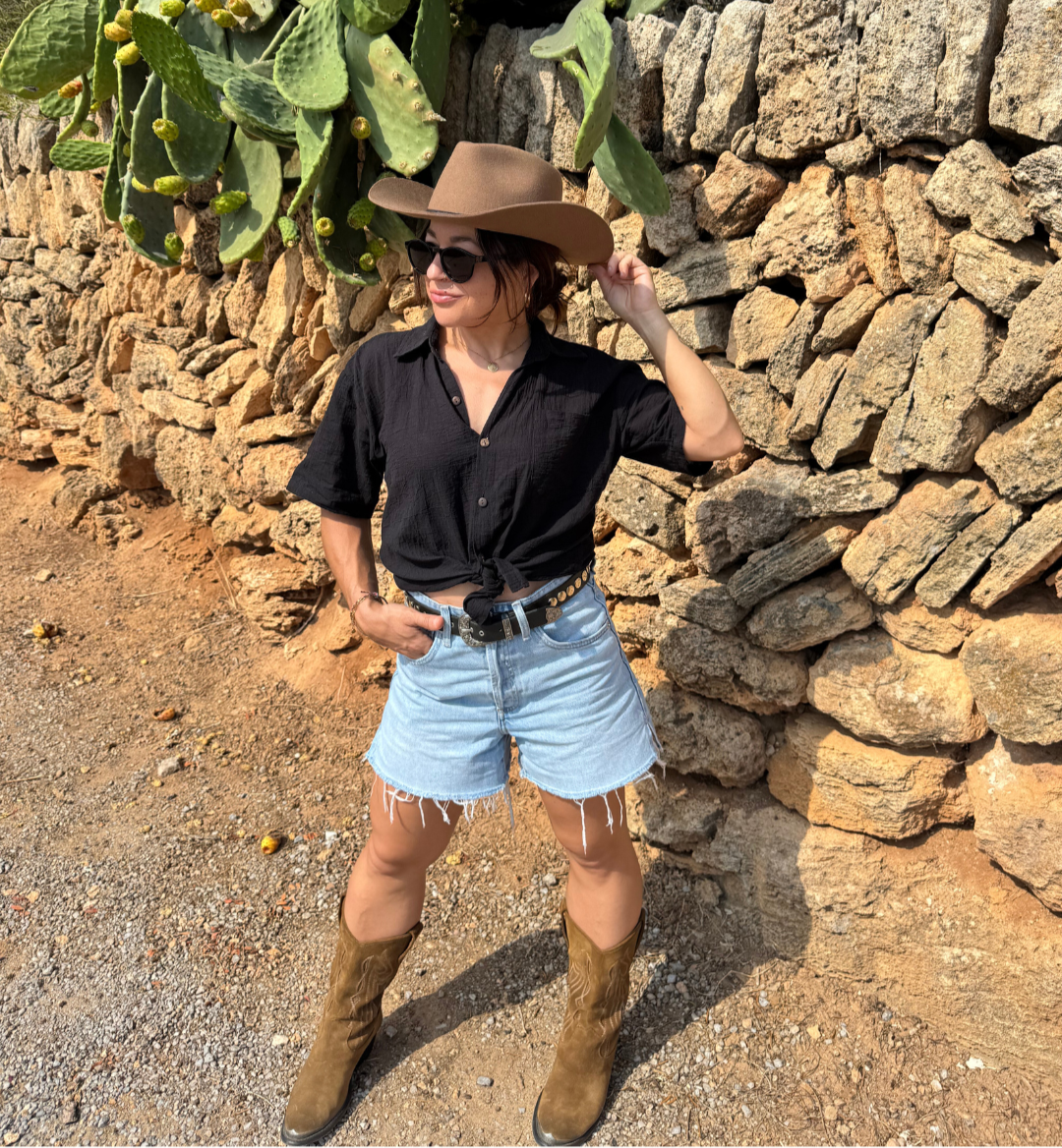 Nimanita Hats & Accessoires - Hüte für Frauen - Coahuila - Desert Brown Western Fedora für Frauen - Header 1