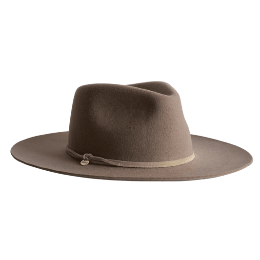 Fedora Hut für Frauen | Damenhut | Fedora Damenhut mit breiter Krempe | grauer Fedora Hut für Frauen | Farbe Nutria | Sommerhut für Frauen | Winter Damenhut