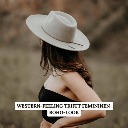 Sinaloa | Fedora Hut für Frauen in der Farbe Safari - Fedora Damenhut mit breiter und steifer Krempe - Nimanita Hats &Accessoires - Hats for strong women - Hüte für Frauen - heller Fedora Hut - 