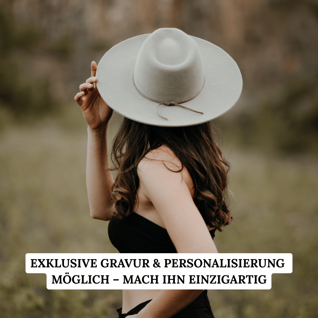 Sinaloa | Fedora Hut für Frauen in der Farbe Safari - Fedora Damenhut mit breiter und steifer Krempe - Nimanita Hats &Accessoires - Hats for strong women - Hüte für Frauen - heller Fedora Hut - 