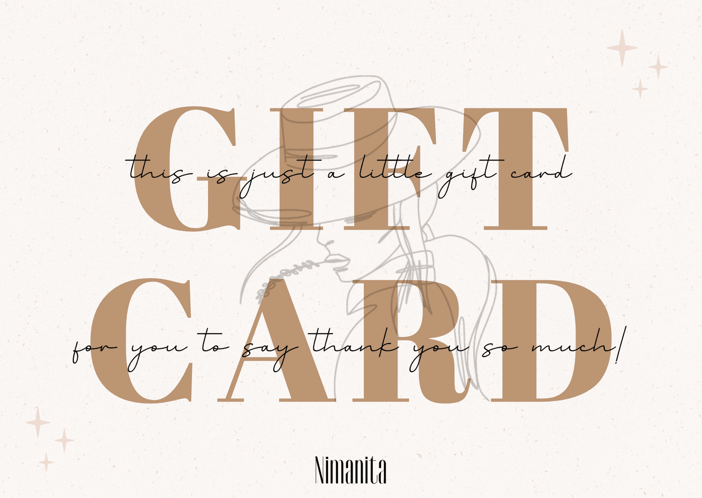 Gutschein, Gift Card - Nimanita Hats & Accessoires - Hüte für Frauen